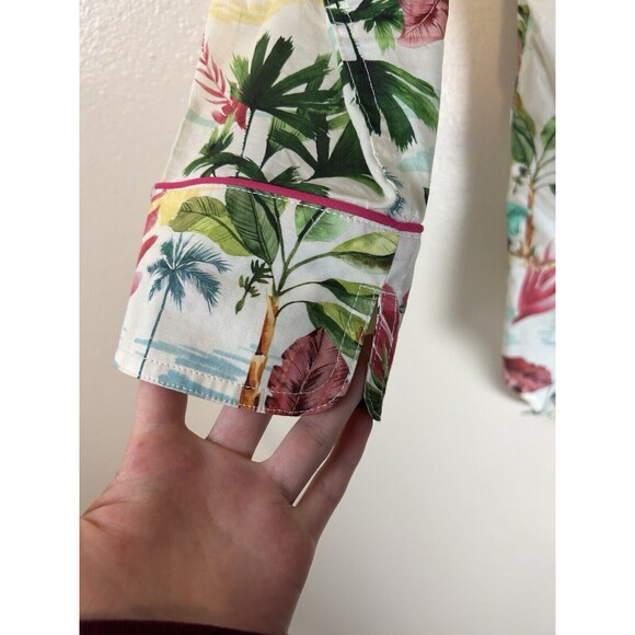 Anthropologie The Lazy Poet S Shirt Dress Pajama Nightgown Tunic Lounge Button - Picture 4 of 4